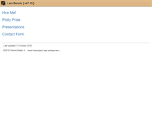 Tablet Screenshot of dennisslade.com